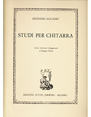 EDIZIONI SUVINI ZERBON AGUADO DIONISIO - STUDI PER CHITARRA