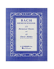 SCHIRMER J.S. BACH - 371 HARMONIZED CHORALES AND 69 CHORALE MELODIES WITH FIGURED BASS