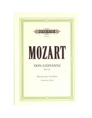EDITION PETERS MOZART - DON GIOVANNI