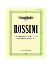 EDITION PETERS GIOACHINO A. ROSSINI - COMIC DUET FOR TWO CATS