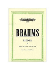 EDITION PETERS BRAHMS - LIEDER N.2 (HIGH VOICE) / ΕΚΔΟΣΕΙΣ PETERS