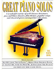 MUSIC SALES GREAT PIANO SOLOS-THE WHITE BOOK