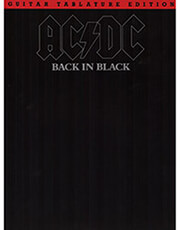MUSIC SALES AC/DC BACK IN BLACK - GUITAR TABLATURE