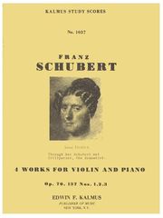 SCHUBERT - 4 WORKS FOR VIOLIN OP.70 - 137