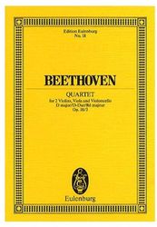 SCHOTT SOHNE BEETHOVEN - STRING QUARTET OP 18 NO.3