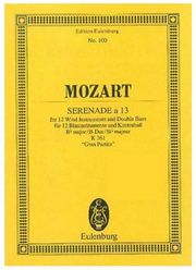 SCHOTT SOHNE MOZART - SERENADE A 13 IN B-DUR K 361 'GRAN PARTITA'
