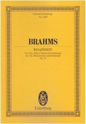 SCHOTT SOHNE BRAHMS - RHAPSODIE OP 53