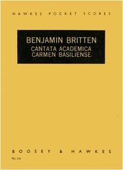 BOOSEY BRITTEN - CANTATA ACADEMICA