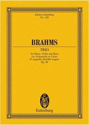 SCHOTT SOHNE BRAHMS - TRIO ES MAJOR OP.40
