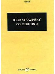 BOOSEY STRAVINSKY - CONCERTO IN D