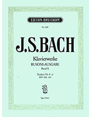 BREITKOPF J.S. BACH - KLAVIERWERKE (BUSONI-AUSGABE) BAND X / ΕΚΔΟΣΕΙΣ BREITKOPF