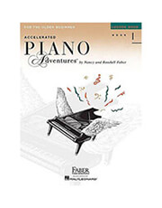 HAL LEONARD FABER PIANO ADVENTURES : ACCELERATED PIANO ADVENTURES FOR THE OLDER BEGINNER - LESSON BOOK 1