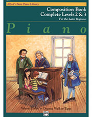 ALFRED ALFRED'S BASIC PIANO LIBRARY-COMPOSITION BOOK LEVEL 2 &amp; 3