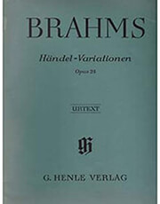 G. HENLE VERLAG JOHANNES BRAHMS - HANDEL VARIATIONS OP. 24/ ΕΚΔΟΣΕΙΣ HENLE VERLAG- URTEXT