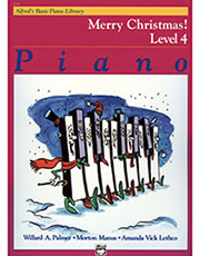 ALFRED ALFRED'S BASIC PIANO LIBRARY-MERRY CHRISTMAS LEVEL 4