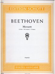 SCHOTT SOHNE BEETHOVEN MENUET IN G MAJ / ΕΚΔΟΣΕΙΣ SCHOTT SOHNE