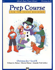 ALFRED ALFRED'S BASIC PIANO LIBRARY-PREP COURSE CHRISTMAS JOY LEVEL E