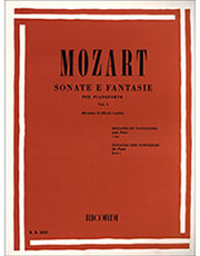 RICORDI W.A.MOZART - SONATE E FANATSIE PER PIANOFORTE VOL. I / ΕΚΔΟΣΕΙΣ RICORDI
