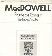 CARL FISCHER MAC DOWELL - ETUDE DE CONCERT