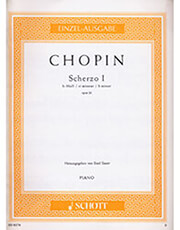 SCHOTT SOHNE FREDERIC CHOPIN - SCHERZO I IN B MINOR OPUS 20 / ΕΚΔΟΣΕΙΣ SCHOTT