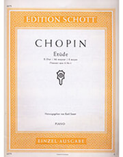 SCHOTT SOHNE FREDERIC CHOPIN - ETUDE IN E MAJOR OPUS 10 NO. 3 / ΕΚΔΟΣΕΙΣ SCHOTT