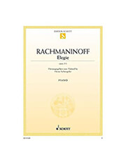 SCHOTT SOHNE SERGEI RACHMANINOFF - ELEGIE OP.3 NO.1