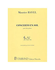 DURAND MAURICE RAVEL - CONCERTO EN SOL