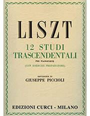 CURCI FRANZ LISZT - 12 STUDI TRASCENDENTI PER PIANOFORTE / ΕΚΔΟΣΕΙΣ CURCI