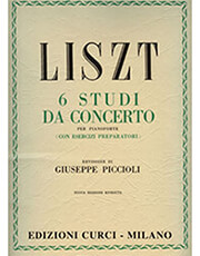 CURCI FRANZ LISZT - 6 STUDI DA CONCERTO PER PIANOFORTE / ΕΚΔΟΣΕΙΣ CURCI