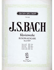 BREITKOPF J.S.BACH - KLAVIERWERKE (BUSONI-AUSGABE) BAND XXIV / ΕΚΔΟΣΕΙΣ BREITKOPF