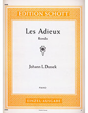 ΦΙΛΙΠΠΟΣ ΝΑΚΑΣ JOHANN L. DUSSEK - LES ADIEUX (RONDO) / ΕΚΔΟΣΕΙΣ SCHOTT