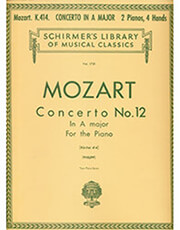 SCHIRMER MOZART - CONCERTO NO.12 (A) KV 414