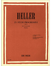 RICORDI HELLER - 25 STUDI PROGRESSIVI OP. 46 PER PIANOFORTE