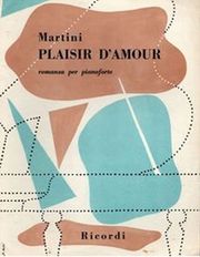 RICORDI MARTINI - PLAISIR D'AMOUR