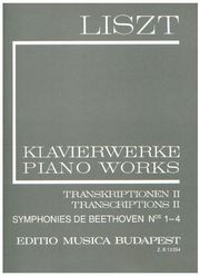 BUDAPEST LISZT - TRANSCRIPTIONS N.17 BEETHOVEN SYMPHONIES 1-4