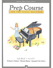 ALFRED ALFRED'S BASIC PIANO LIBRARY-PREP COURSE SOLO BOOK LEVEL F