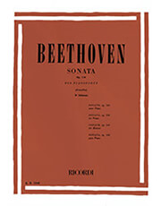 RICORDI L.V.BEETHOVEN - SONATA OP.110 PER PIANOFORTE / ΕΚΔΟΣΕΙΣ RICORDI