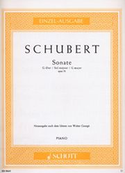 SCHOTT SOHNE SCHUBERT - SONATA OP.78 (G MIN)