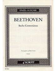 SCHOTT SOHNE L.V. BEETHOVEN - SECHS CONTRETANZE / ΕΚΔΟΣΕΙΣ SCHOTT