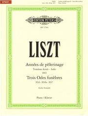 EDITION PETERS LISZT - ANNES DE PELERINAGE -TROISIEME ANNE / EΚΔΟΣΕΙΣ PETERS