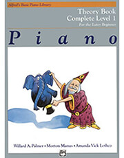 ALFRED ALFRED'S BASIC PIANO LIBRARY-COMPLETE THEORY BOOK-LEVEL 1