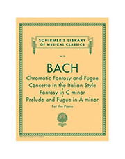 SCHIRMER BACH - FANTASIA CROMATICA E FUGA