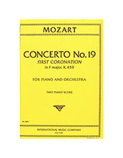 INTERNATIONAL MUSIC COMPANY MOZART CONCERTO N.19 (F) KV 459