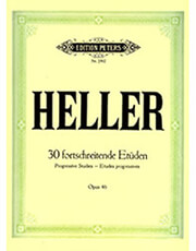 EDITION PETERS HELLER - 30 FORTSCHREITENDE ETUDEN OPUS 46