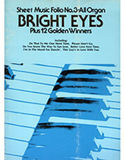 MUSIC SALES SHEET MUSIC FOLIO N. 3 - ALL ORGAN BRIGHT EYES