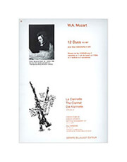 MOZART W. A. - 12 DUOS KV487 FOR 2 CLARINETES