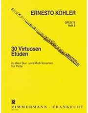 KOHLER  30 ETUDE DE VIRTUOSITE OP.75 N.3