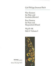 BREITKOPF BACH C.P.E. - 4 SONATEN N.1
