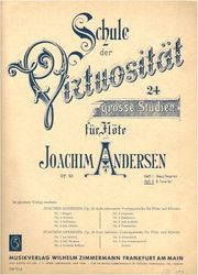 MUSICVERLAG WILHELM ZIMMERMAN ANDERSEN 24 GRAND STUDIES OP.60 N.2