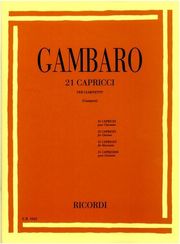 RICORDI GAMBARO VINCENZO - 21 CAPRICCI ΓΙΑ ΚΛΑΡΙΝΕΤΟ